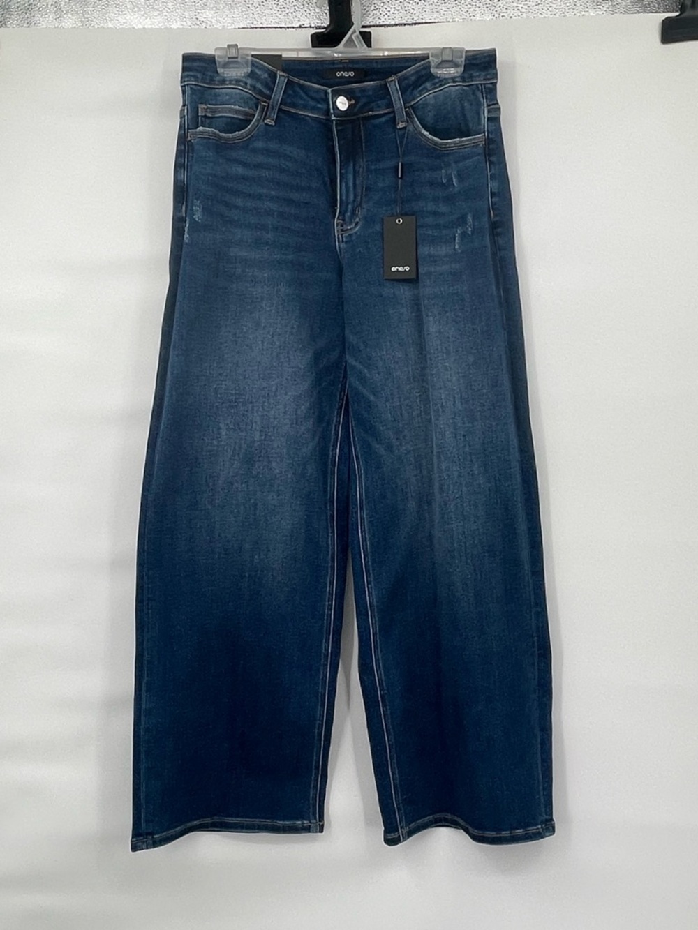 Oneso NWt midrise dark wash wide leg jeans